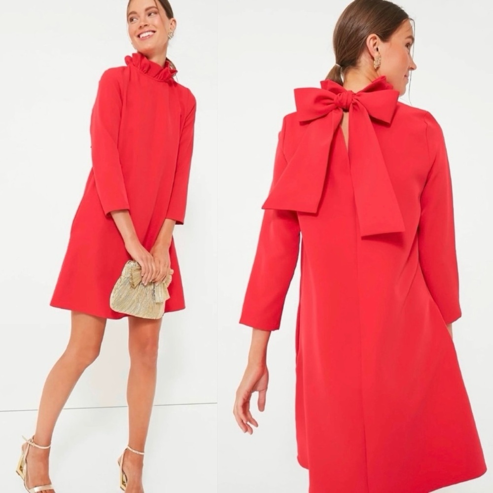 Tuckernuck Red Bow Back Dress